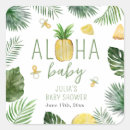 Search for aloha baby shower stickers Luau