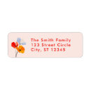 Search for orange poppy return address labels Blue