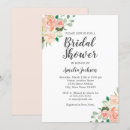 Search for peach bridal shower invitations Botanical