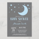 Search for over the moon baby boy shower invitations Moon and stars