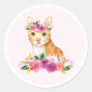 Search for tabby cat stickers Floral