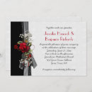 Search for red ribbon wedding invitations Classic