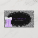 Search for lingerie business cards Purple