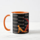Recherche de pose yoga tasses Café