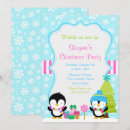 Search for penguin christmas invitations Cute