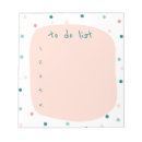 Recherche de pois bleu blocsnotes Girly