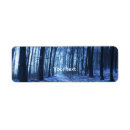 Search for winter landscape return address labels Blue