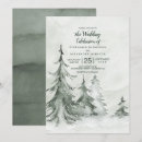 Search for fir tree wedding invitations Modern