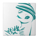 Search for antique portrait tiles Female