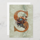Search for monogram s postcards Floral