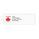 Search for pride return address labels Maple leaf