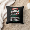 Search for dear santa pillows Xmas