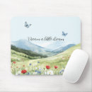 Recherche de papillon rouge tapis souris Bleu