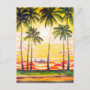 Search for vintage hawaii travel postcards Sunset
