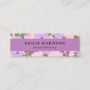 Search for purple flowers business cards Boho