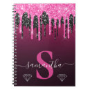 Search for hot pink glitter notebooks Elegant
