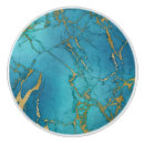Search for turquoise blue knobs and pulls Gold