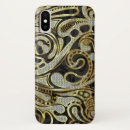 Search for white swirls iphone cases Black