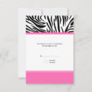 Search for pink zebra response invitations White