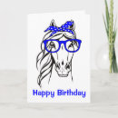Search for funny horse birthday cards western