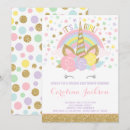 Search for fairytale baby girl shower invitations Unicorn
