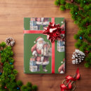 Recherche de père noël vintage papier cadeau Vacances