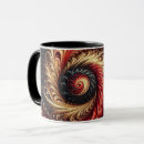Search for red abstract mugs Red and black