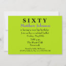 Search for green surprise 60th birthday invitations It's a surprise party