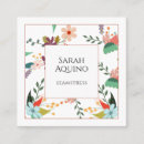 Recherche de broderie florale cartes visite Élégant