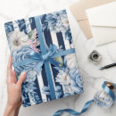 Search for blue and white floral wrapping paper Chic