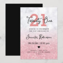 Search for rose gold 21st birthday invitations Marble