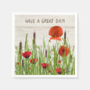 Search for poppy flower napkins Summer