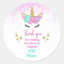 Search for magical unicorn glitter stickers Whimsical