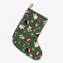Search for green christmas stockings Santa