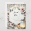 Search for mason jar save the dates Floral