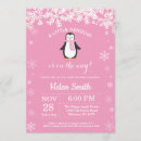 Search for girl penguin invitations Pink