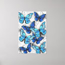 Search for blue and white canvas prints Grey