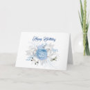 Search for blue and silver birthday cards Elegant