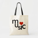Recherche de musique tote bags Élégant