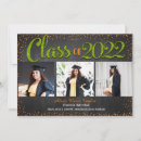 Search for green and orange graduation invitations High school