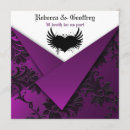 Search for purple black silver wedding invitations Gothic