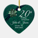 Search for 20th anniversary ornaments Emerald green