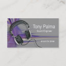 Search for sound engineer business cards Disc jockey