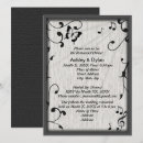 Recherche de musique feuille invitations Noir