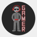 Search for video game player stickers Nerd