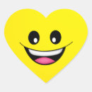 Search for happy face hearts stickers Yellow