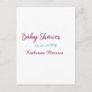 Search for shower postcards Baby shower name date