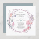 Search for geometric frame bridal shower invitations Floral