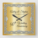 Recherche de horloge 50 ans de mariages Diamants