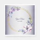 Search for purple floral napkins Watercolor
